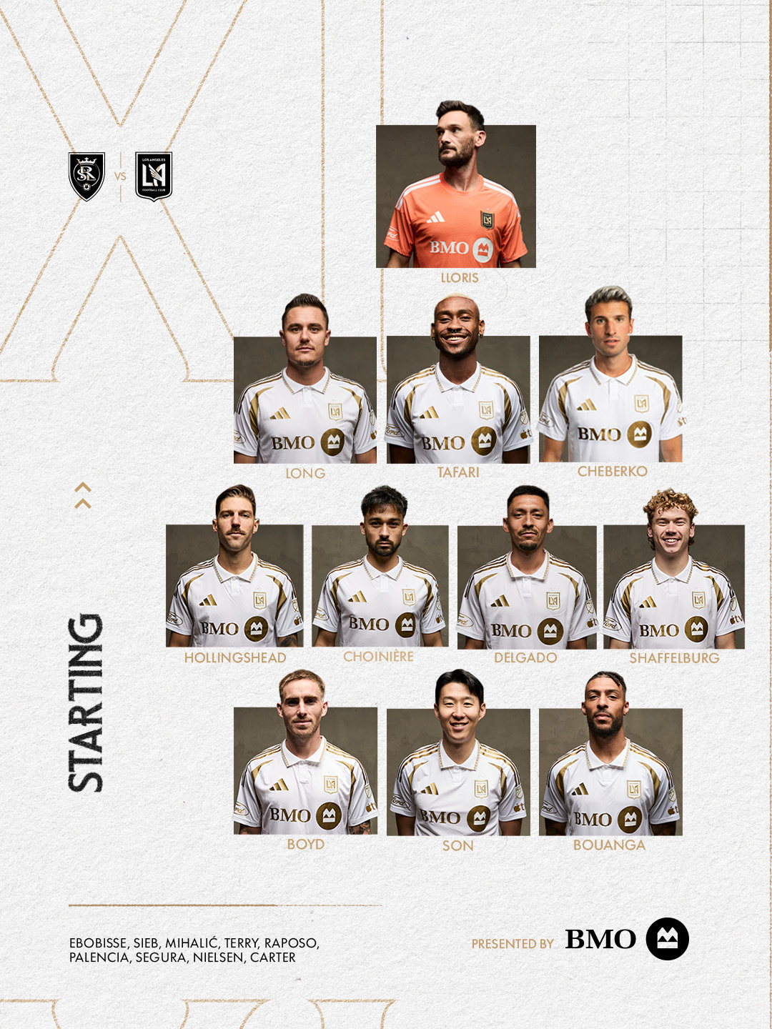 LAFC 선발 라인업 / 사진=LAFC SNS 캡처(머니투데이)