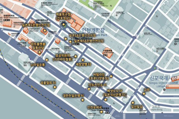 인천개항장 일대 지도 / 출처: 문화가 있는 날