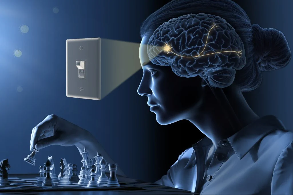 빛 스위치로 뇌를 켜는 일러스트 / 출처: NobelPrize.org