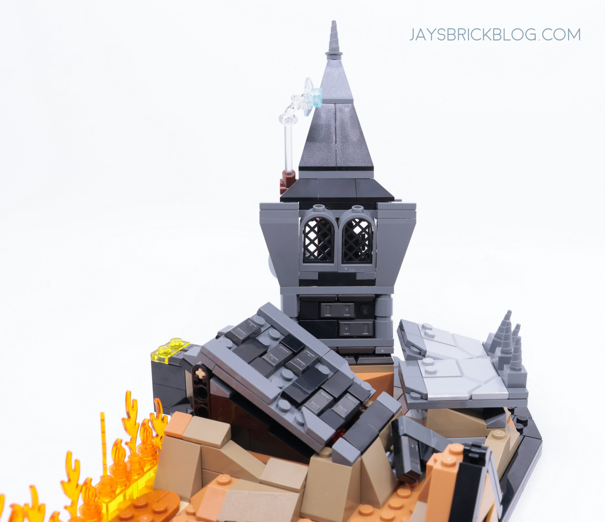 가논돌프 등장 기믹, 무너진 탑, 대형 가논 / 출처: Jay's Brick Blog
