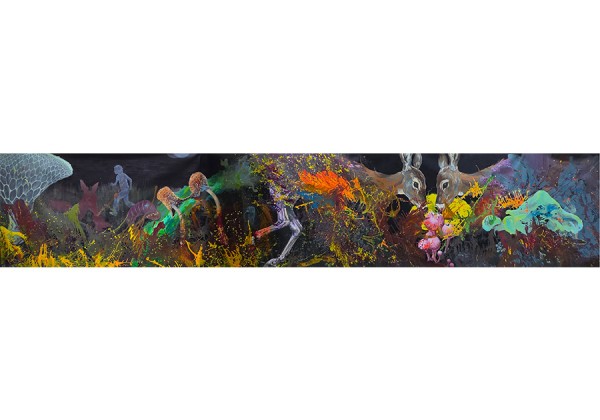 전시에 걸린 서로 다른 세 점의 그림 / 출처: 인사아트센터